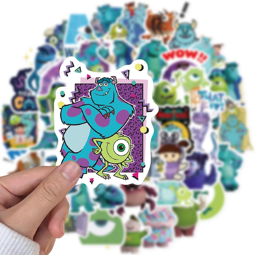10/30/50PCS Cool Monster Inc Stickers Cartoon Decals Toys DIY Notebook Phone Skateboard Laptop Helmet Car Sticker Gifts