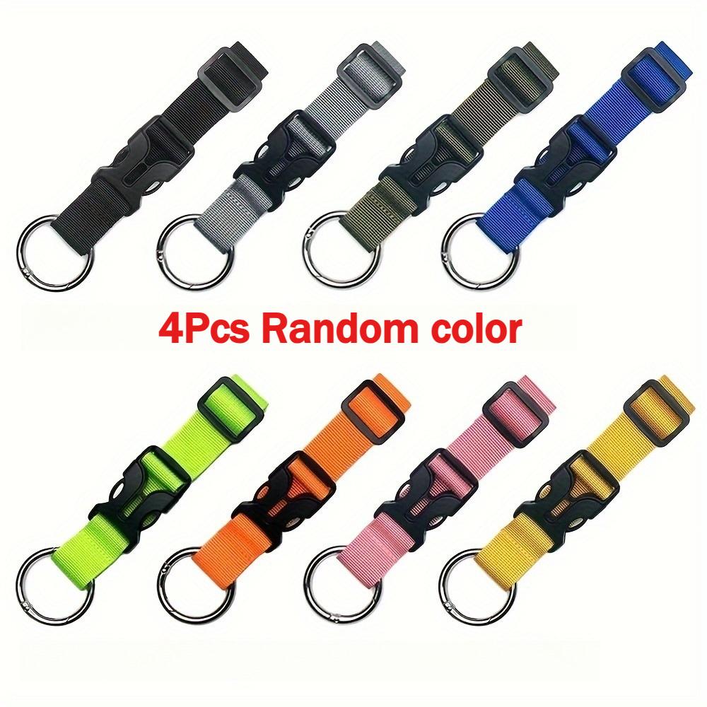 

4pcs Luggage External Hanging Buckle Backpack Hanging Buckle Lanyard Mountaineering Bag Hiking Buckle Suitcase Pendant Rope