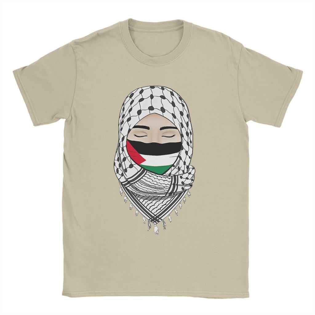 Palestina Gaza Palestinská vlajka Tričko Letní trička Dospělé Bavlna O-výstřih 4XL 5XL 6XL Top Trička Krátký rukáv Úžasné tričko