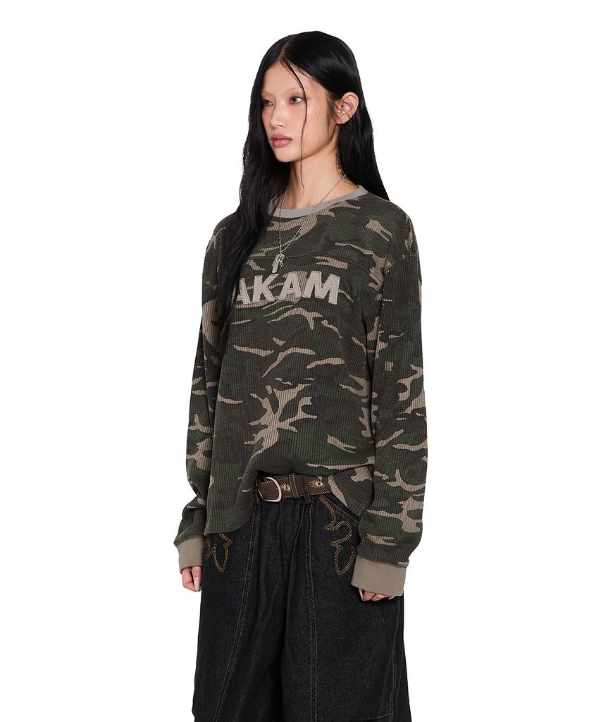 AAKAM Waffle Camouflage Long Sleeve (Khaki)