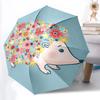 1pc Floral Hedgehog Automatic Open/Close Umbrella, Portable Folding Umbrella for Travel, Themed Events108