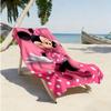 1pc Mickey and Minnie Themed Beach Towel Lightweight Bath Towel Modern Rectangular Towel Ideal for Yoga Travel Swimming