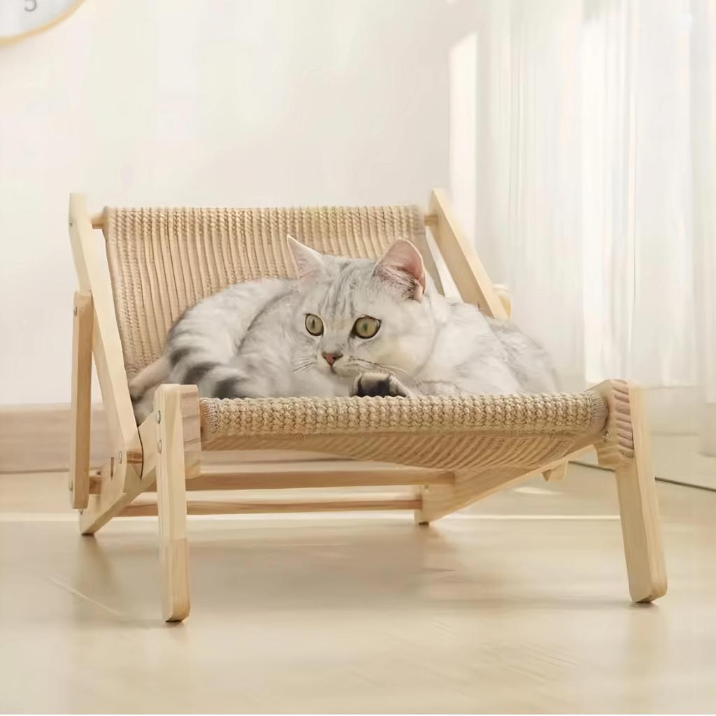 Cat Recliner Bed Portable Sisal Wear-resistant and Comfortable Cat Scratching Board Climbing Frame Pet Entertainment Sofa