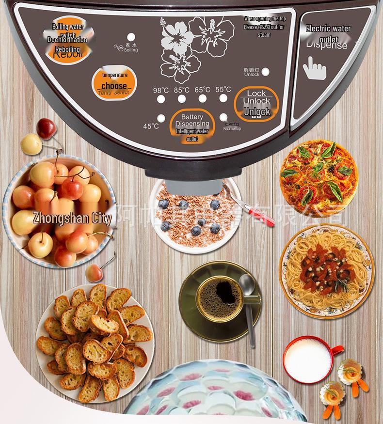 Apache AHP-5083 5L Electric Hot Water Bottle with 304 Stainless Steel Inner Pot and Insulated Constant Temperature Kettle.