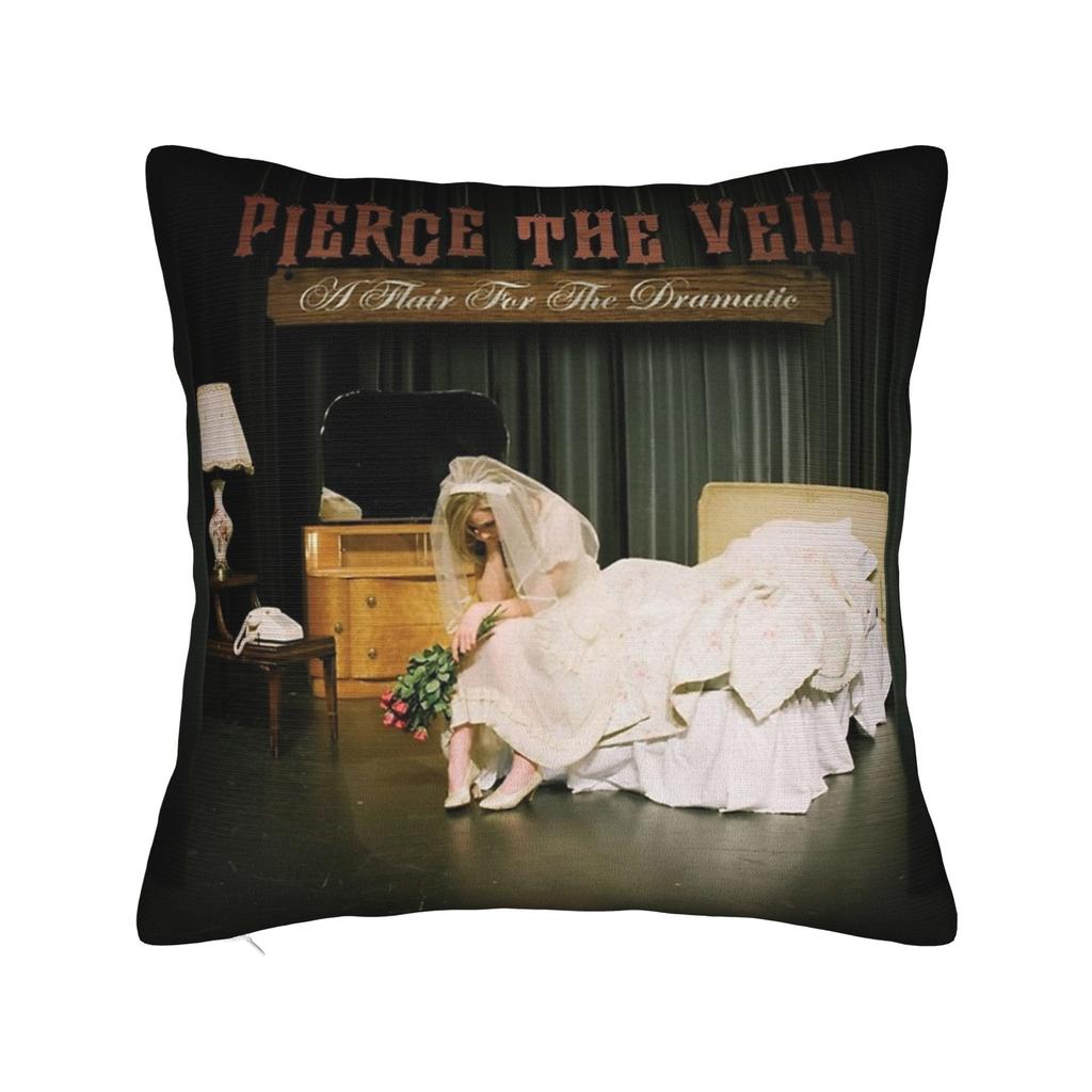 Home Decoration Punk Pierce the Veil Band Selfish Machines Pillowcase Accessories Metal Rock  Pillow Cover Square Multi Size
