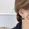 New Fashion Jewelry 14K Real Gold Plating Zircon Ball Pendant Black Ribbon Bow Knot Earrings Elegant Women's Prom Party Earrings