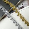 Gold & Silver Wire Triangle Crown Lace Headdress - Miao Ethnic Style Decorative Accessory