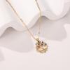 1New high-quality copper necklace-European and American Style,Tree of Life Necklace Inlaid with colored zirconia,Wishing Tree Pendant Elegant and