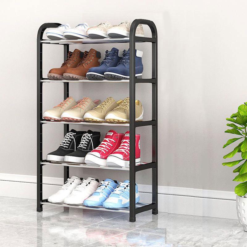 Elegant Multi-Level Metal Shoe Rack, Space-Saving and Economical Home Storage