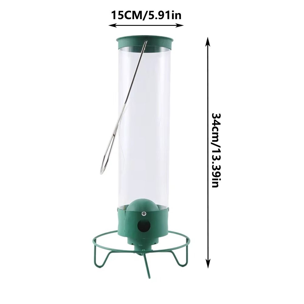 New Squirrel-Proof Wild Bird Feeder Large Capacity Metal Hanging Bird Feeder Safety Portable Hummingbird Feeder Outdoor Patio