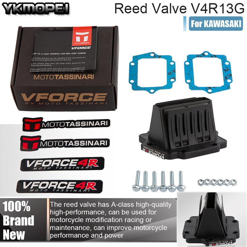 Motorcycle V4R13G V-Force Vforce 4R Reed Valve Kit For KAWASAKI KMX125 1999 - 2001 KX500 1983 1984 KX 125 500 Accessories