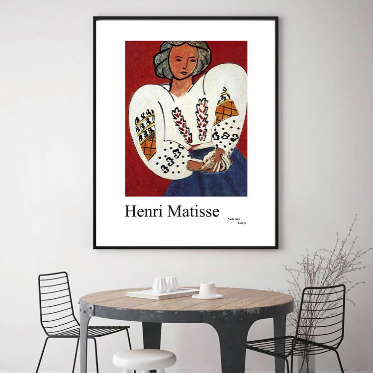 Abstract Matisse Line Art Poster World Famous Painting Vintage Wall Pictures Prints for Living Room Bedroom Nordic Home Decor