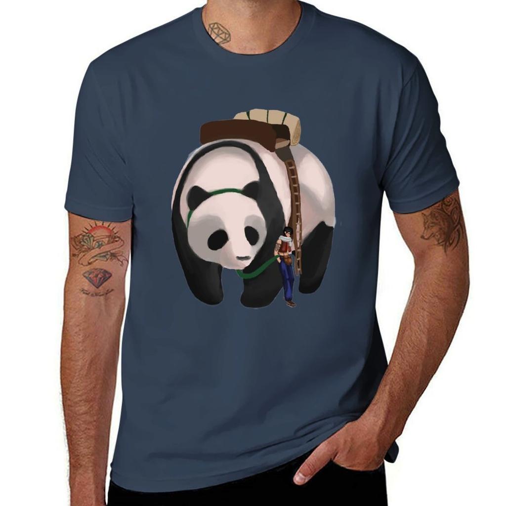 Juro And Panda TShirt Simple Solid Color Crew Neck Tee