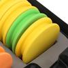 24Pcs Round Fishing Line Foam Spools Winding Board with Fishing Tackle Box Fishing Line Holders Storage Organizer
