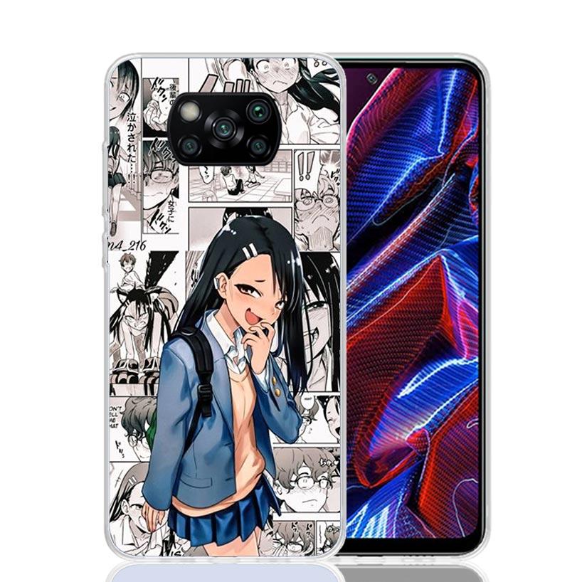 Nagatoro San Anime Aesthetic Case Phone Cover for Xiaomi Redmi Note 10 9 9S 8 8T 7 5 Pro Mi 12T 11T 10T 9T 12 11 Lite A3 A2 Tren
