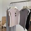 End-of-Season Clearance: Women's Pure Cotton Flutter-Sleeve T-Shirt, Slimming Summer Style, Short-Sleeved, Versatile Top
