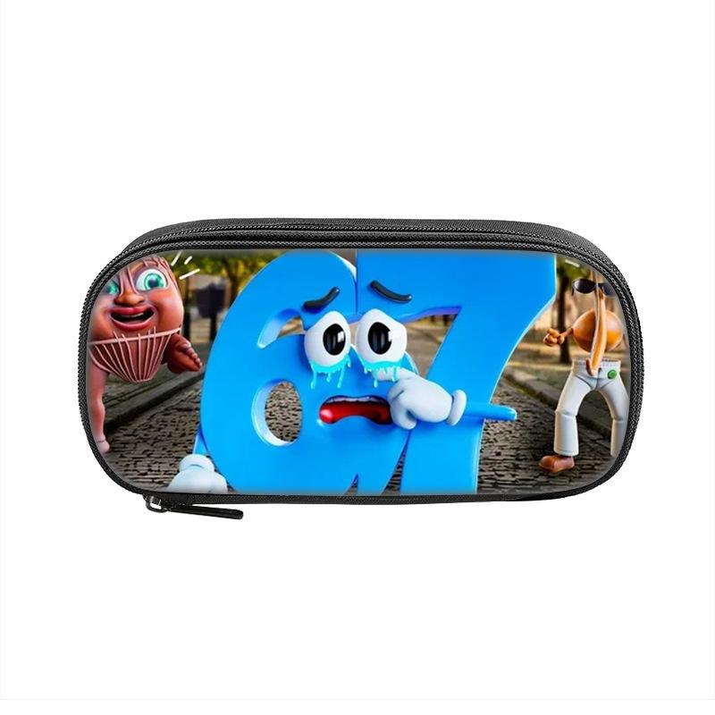 Горячие Продажи Красочный Пенал с Принтом Цифры 67 Многослойный Качественный 3D Мультяшный Пенал Лучший Подарок для Мальчиков/Девочек Школьные Принадлежности