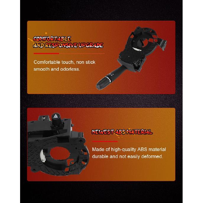 cciyu Multi-Function Switch 56049823AB Turn Signal Headlamp Windshield Wiper Switch Fit 2007-2008 for Chrysler Aspen, 2005-2010 for Dodge Dakota,