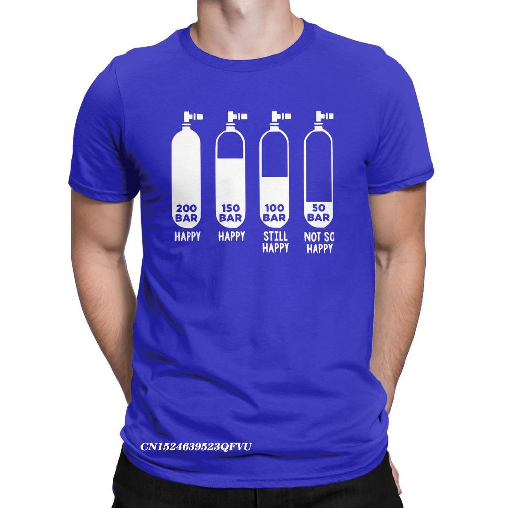 Herren T-Shirt Tauchen Taucher 200 Bar Verrückt Baumwolle T-Shirts Harajuku Scuba T-Shirt Rundkragen Kleidung Original