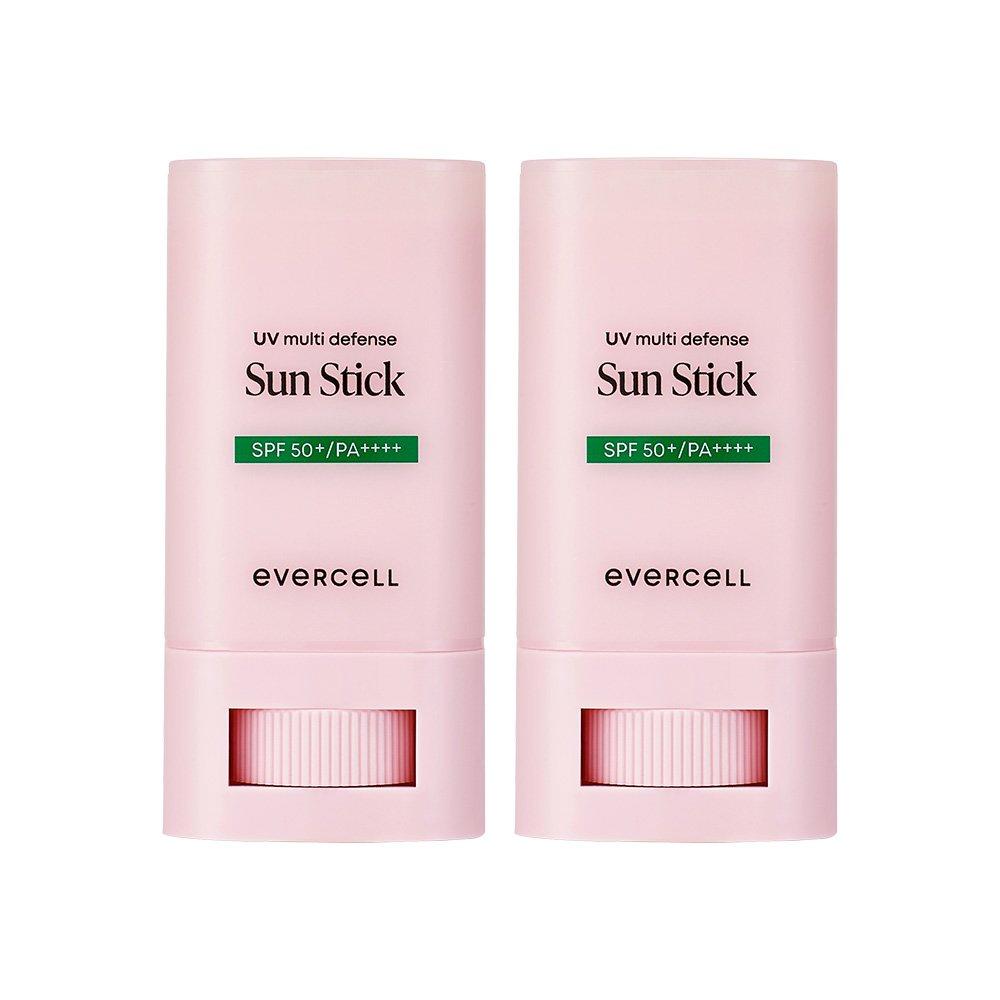 Evercell UV Multi Defense Sun Stick 18ml+18ml Organic Tea Soft Sun Stick Stem Cell Culture Liquid Cosmetics