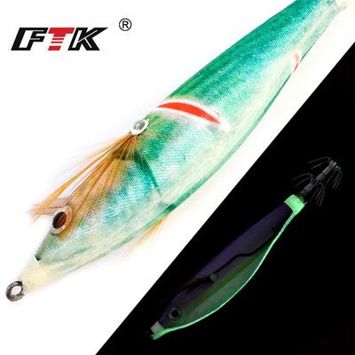 1 Stück künstlicher leuchtender Garnelen-Tintenfisch-Jig, der fluoreszierende Angelköder, Tintenfisch-Köder, hartes Pescal-Angelzubehör schlägt
