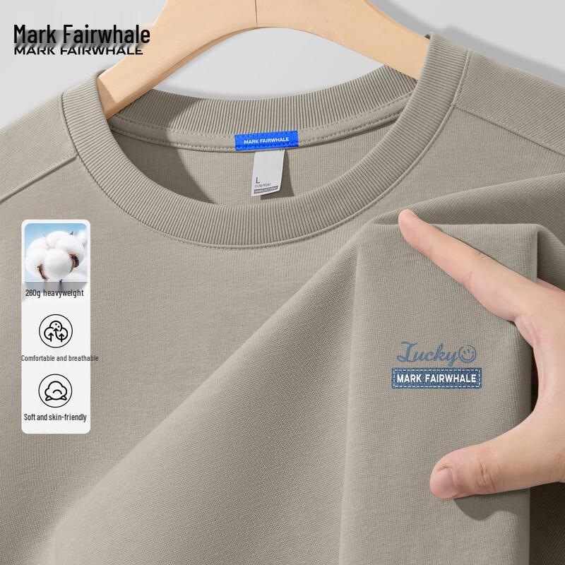 Mark Hua Fei Men s Heavyweight Loose Fit Long-Sleeve T-Shirt 3XL
