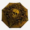 Gothic Skull Decorative Metal Wall Art SignUmbrella with Cute Design, Portable 3-Fold Compact Umbrella for Men & Women, Valentine's Day Mother's Day H