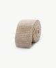 STCO Melange Solid Knit Tie Beige_Sntvz40Tsd