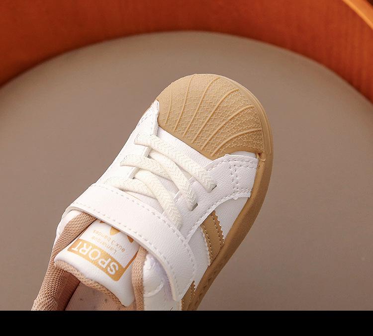 Spring Baby White Walking & Sports Shoes for Toddlers and Kindergarten Kids - Boys & Girls