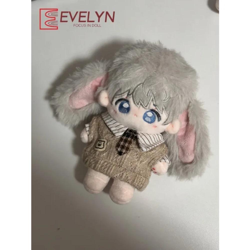 Evelyn 10CM Kleidung Hoodies Mantel Hose Krawatte Hemd Weste Für 1/12 BJD Puppen Oberteil Für 1/11 1/12 OB11 Baumwolle Stoffpuppe Keine Puppe
