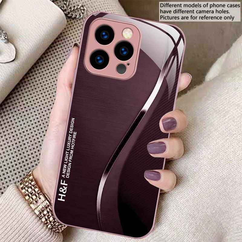 

Green gradient silk For iPhone 16 E 15 14 13 Plus 12 mini 11 Pro Max XR Xs Max X 7 8 P lus 6 6S 2022 Tempered Glass Phone Case iPhone 13 mini