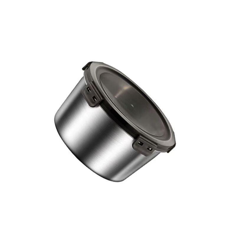 ZISIZ Stainless Steel Round Food Storage Container Set