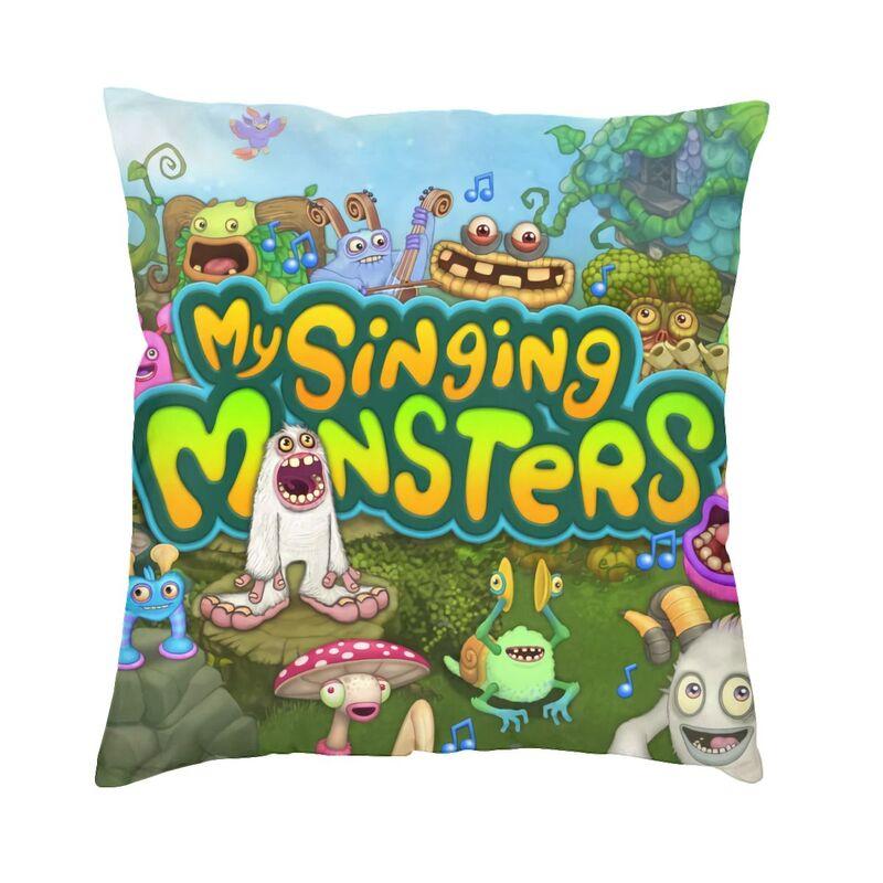 Fashion My Singing Monsters Game Anime Cartoon Throw Pillow Cover Home Decorative Custom Square Cushion Cover 45x45 Pillowcover