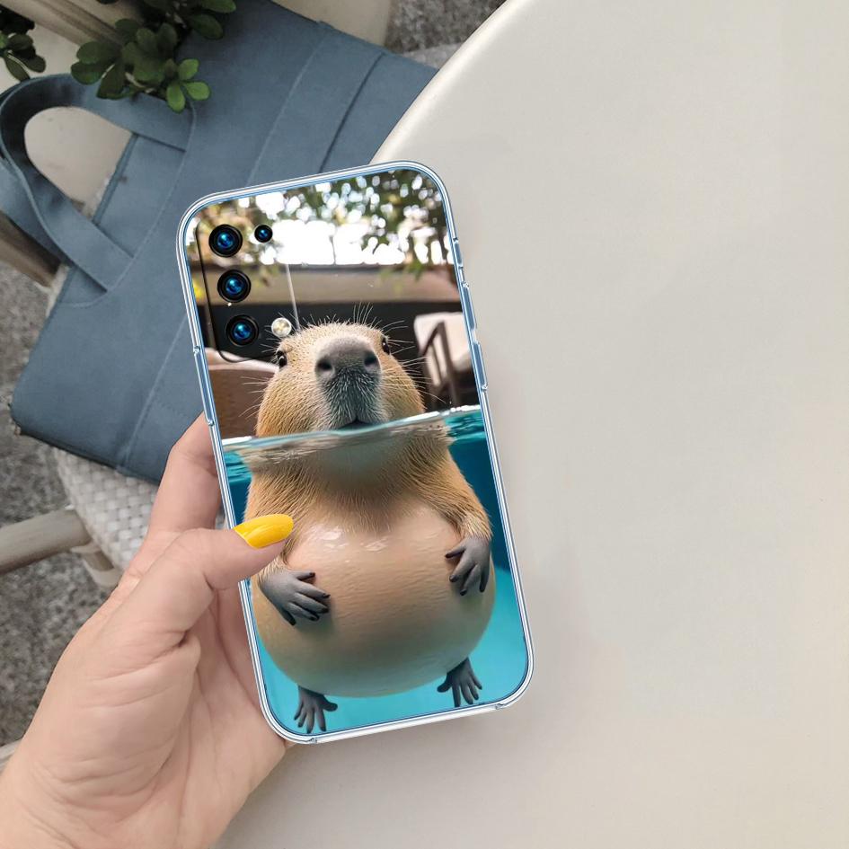 

PP13 Cartoon Capybara Phone Case for Motorola Moto Edge 20 30 40 50 S30 Fusion Ultra Pro Neo Lite + G200 G23 Motorola Edge 20