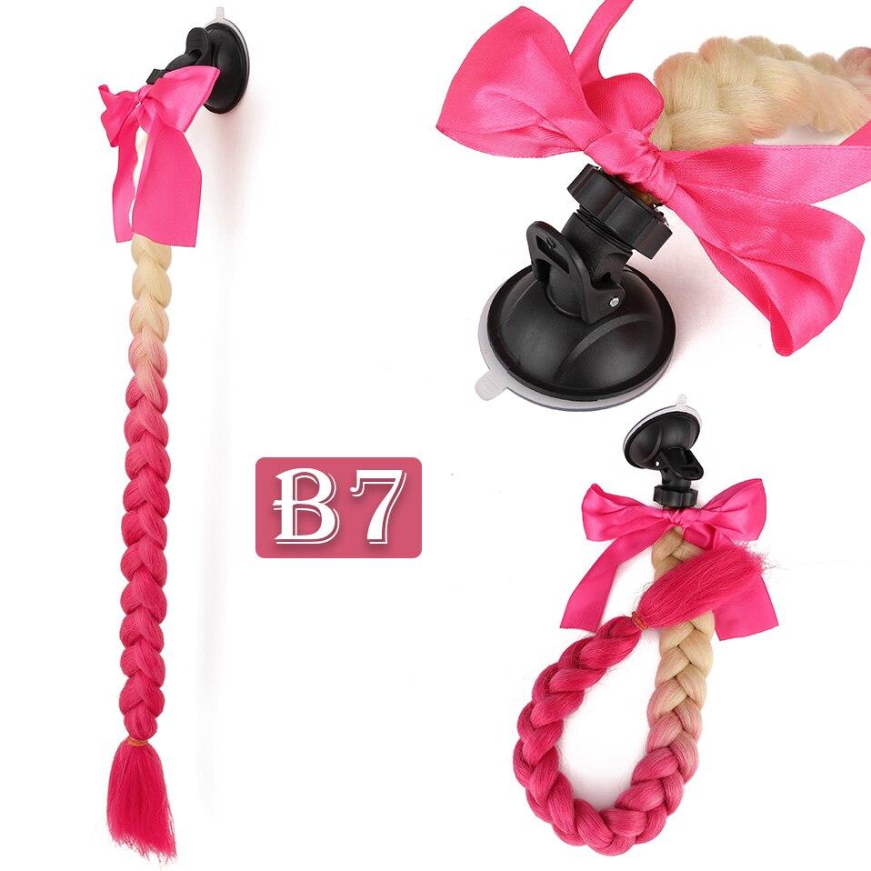 Oreilles Casque Ski B1-20 Pouces-Tresses Pour Casques De Moto 13 Couleurs, Tresses Pour Femmes, Queue De Cheval Avec Ventouse, Do - Au Quotidien Décoration Casque Moto