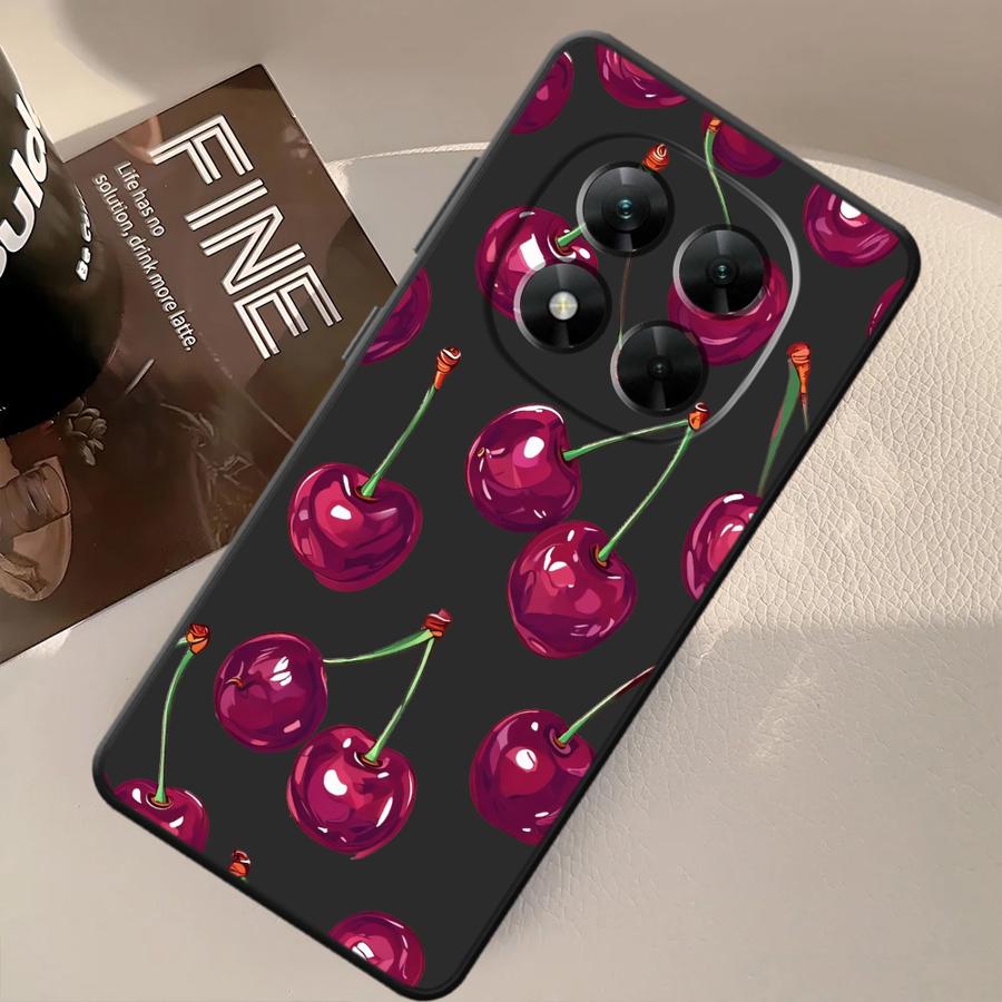 Case for Xiaomi Redmi Note 14 12S K40 K80 10 A1 A2 A3 11S 14C 9 8 7 A4 A5 13 Pro Plus 12C 13C 12 11 Pro Phone Cover Fruit Cherry