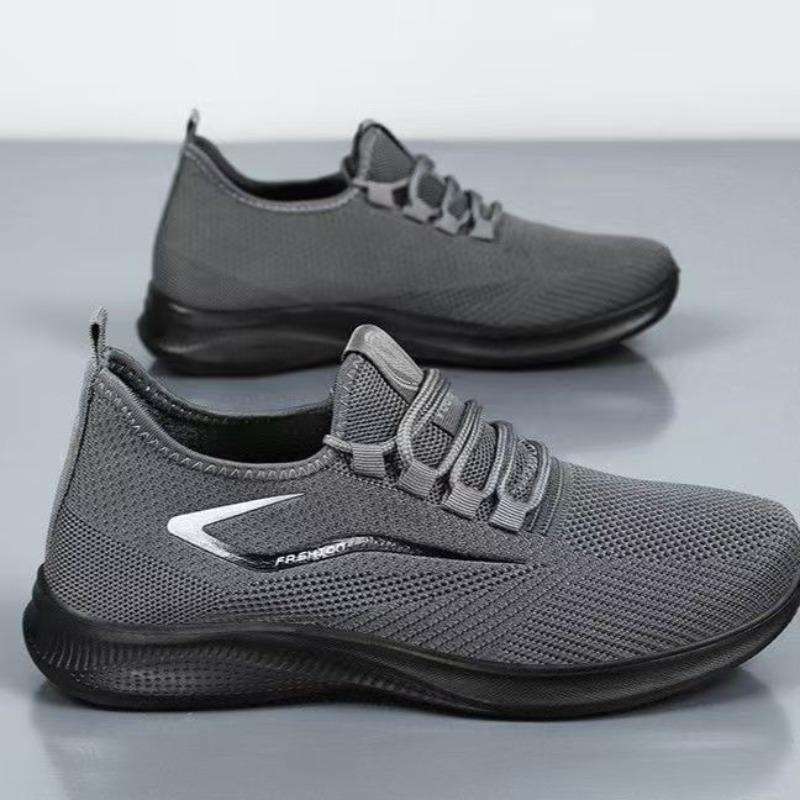 Sports Men's Shoes Breathable Casual Autumn New Fly-woven Soft-soled Shoes Men