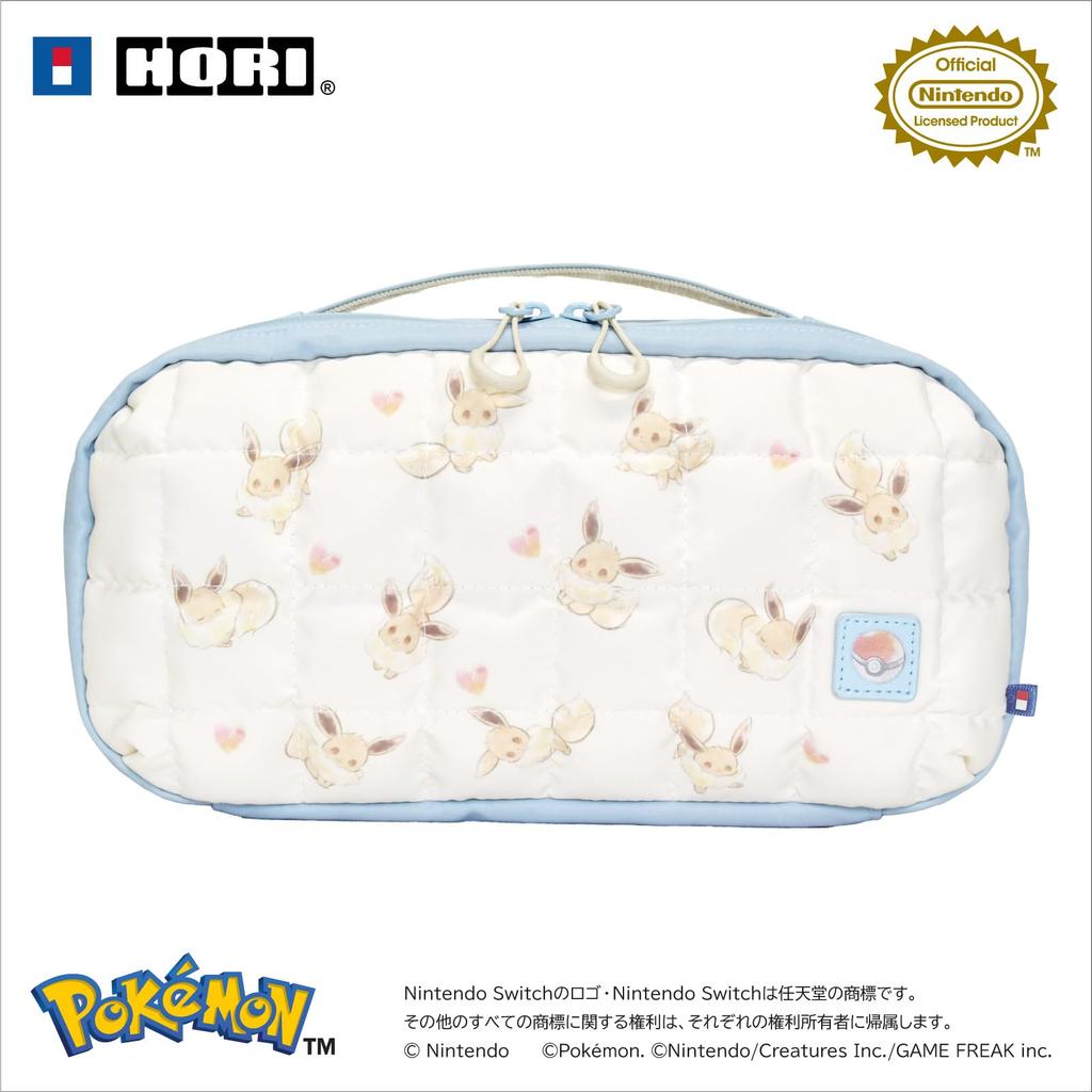 [Nintendo Licensed Product] Quilted Medium Pouch for Nintendo Switch™ 2 (Fluffy Eevee) [Compatible with Both Switch and Switch 2]
