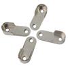 2/4/8 Pcs Closet Brackets 47*19*2mm Silver Zinc Alloy Wardrobe Clothes Tube Support Rod Pole End Thickening Holder Accessories