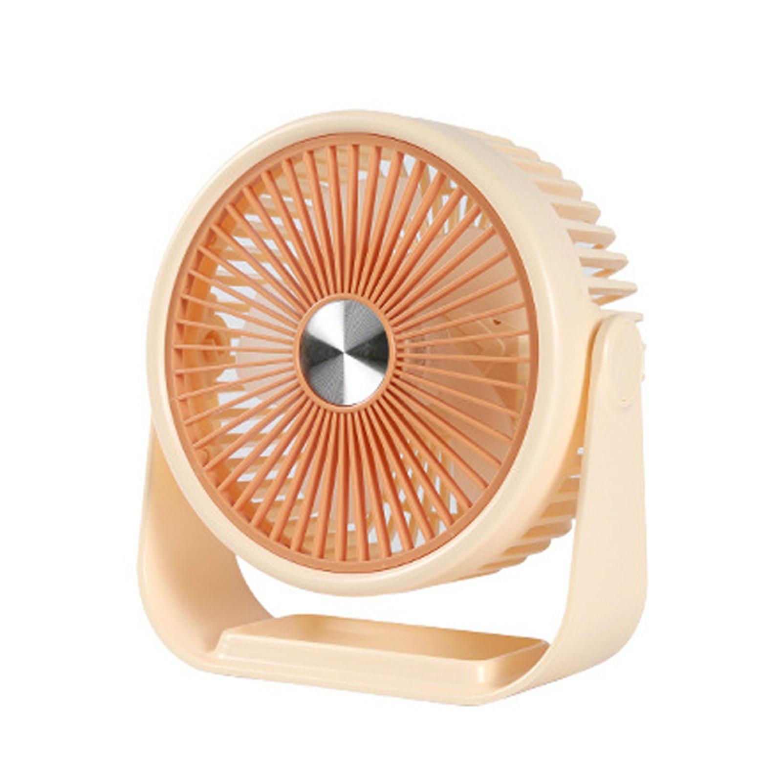 

Многофункциональный настольный вентилятор 6 дюймов в милом стиле, портативный настольный электрический вентилятор с USB-зарядкой для использования в помещении и на открытом воздухе One Size жёлтый