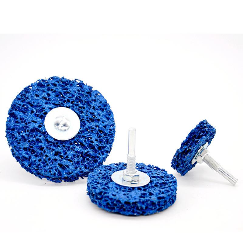 

Полірувальний диск 50/75/100/115/125 мм Полімерний диск Абразивне коло Засіб для видалення фарби іржі Чисте шліфувальне коло для інструменту кутової шліфувальної машини 100mm синій
