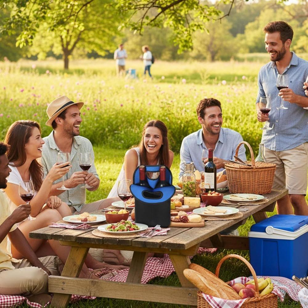 Neoprene double bottle red wine bottle cover portable champagne cover 750ml wine bottle cover YYH2512222