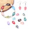 5pcs/lot Colorful Hand-painted Lampwork Beads Cute Cartoon Ocean Fish Loose Glass Bead For DIY Fashion Bracelet Earrings Jewelry