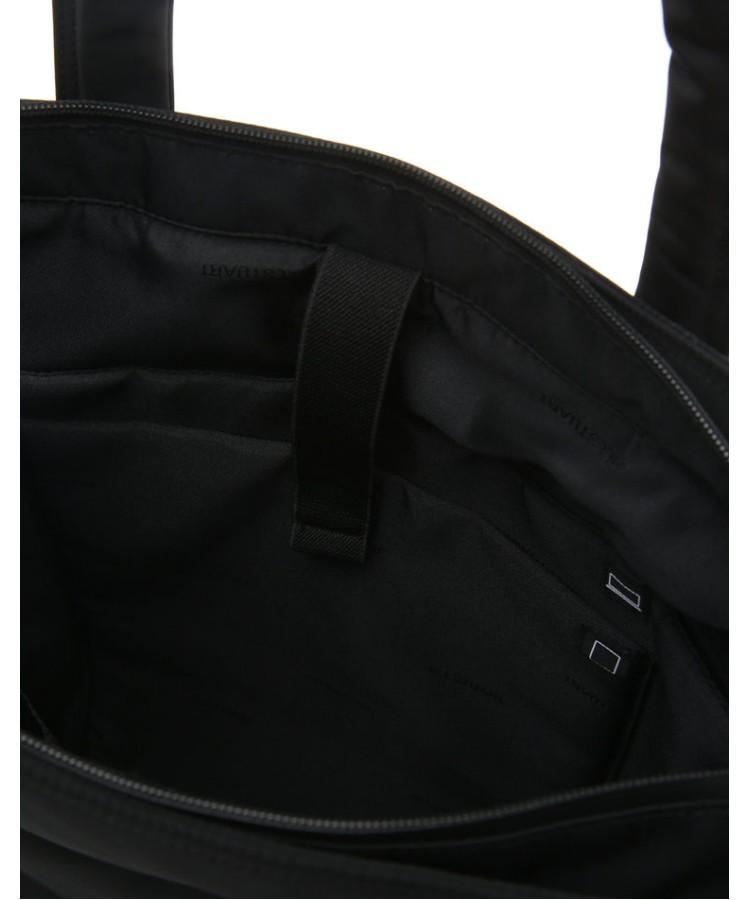 Jillstuart Men Acc Evan Black Two-Pocket Nylon Vertical Tote Bag And Crossbody Bag Juba6F502Bk