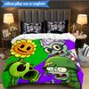 Vibrant Battle Zombies 3pcs K-pop music group Bedding set,Ideal for Bedroom, Dormitory,Including Duvet Cover And 2pcs Pillowcases,Fan gifts