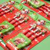 Cute Cartoon Christmas Stationery Set Christmas Stockings Eraser Xmas Pencil Stationery Set Prize