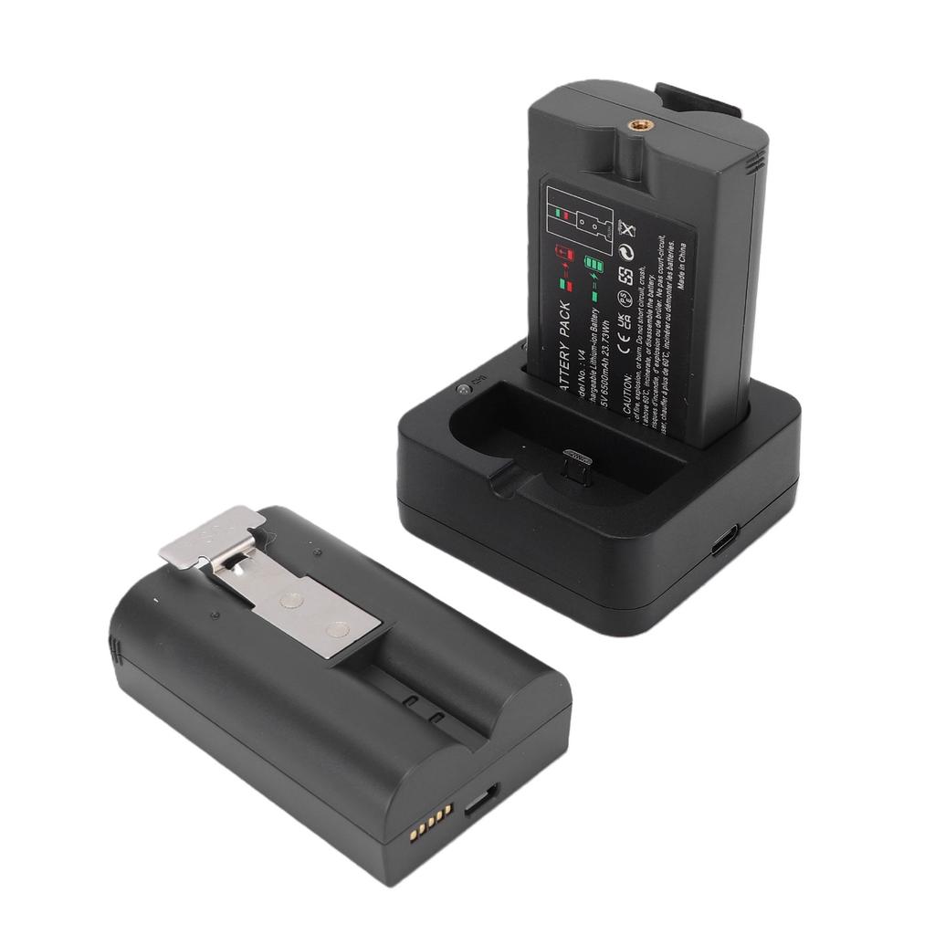 6500mAh Replacement Battery Fit for Ring Doorbell Camera 2 3 3 Plus 4 Upgrade Battery Charger Kit