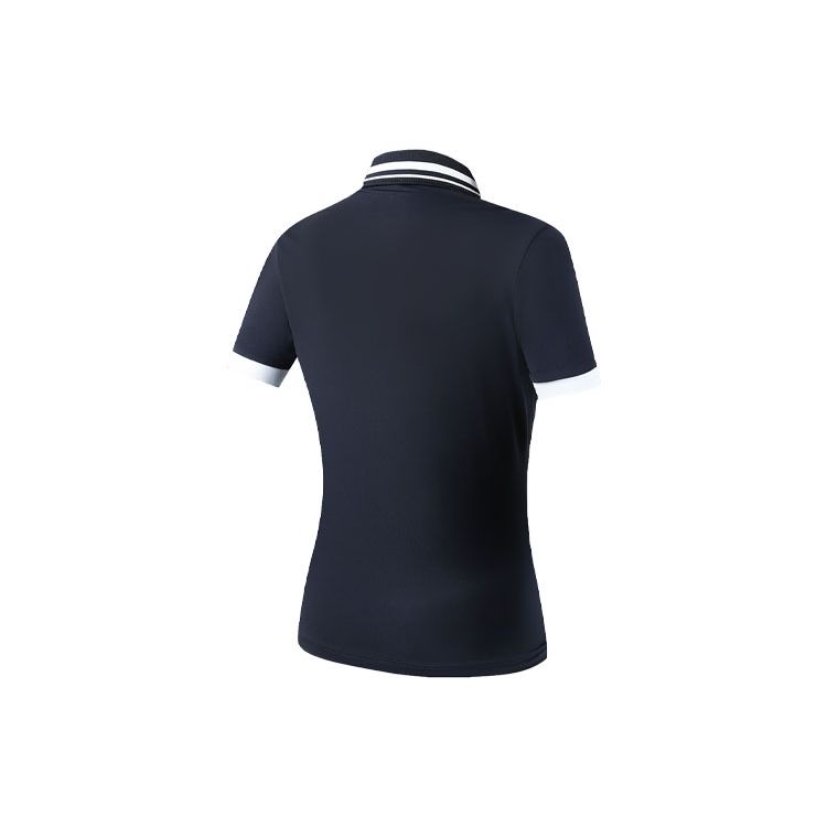 Fila Color Block Tennis Polo Shirt Women Tops Royal-Blue A11W323106A-NV