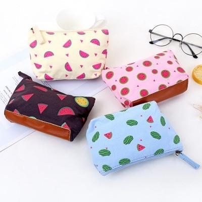 Waterproof Cosmetic Organizer Bag Coin Bag Printing Women Travel Makeup Case Portable Cosmetic Bags