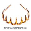 2Pcs Headband with Teeth Light Weight Wavy Textured Hairband Women Hairpiece Accessory For Themed Event And Casual Wear
